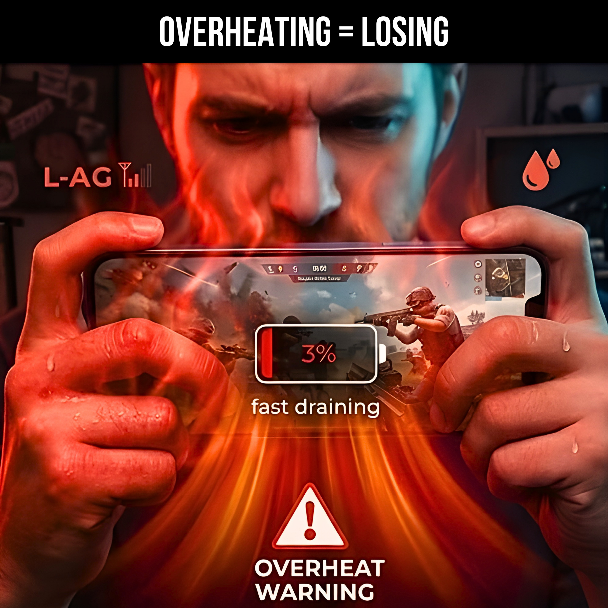 No More Heat. No More Lag. Gaming Phone Cooler 🎮🔥