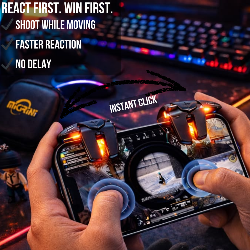 G21 Gaming Trigger-🔥 6-Finger Pro Gaming Trigger -⚡ Faster Reaction | Zero Delay | Dominate Every Match