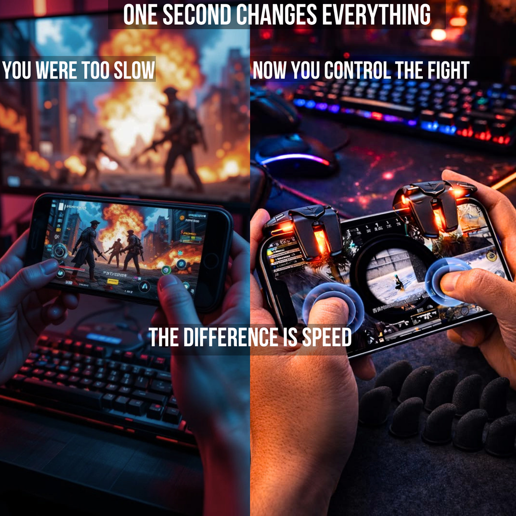 G21 Gaming Trigger-🔥 6-Finger Pro Gaming Trigger -⚡ Faster Reaction | Zero Delay | Dominate Every Match