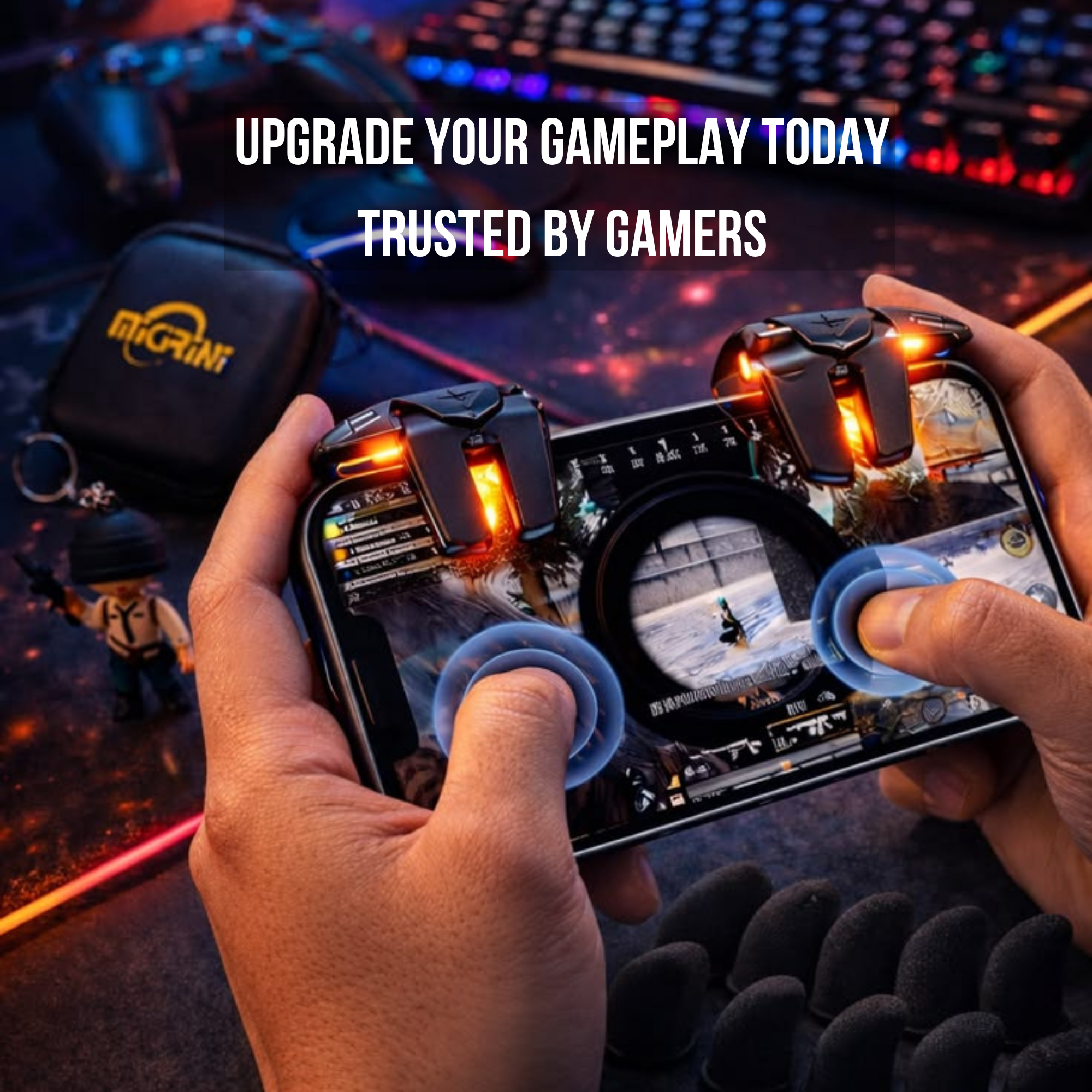 G21 Gaming Trigger-🔥 6-Finger Pro Gaming Trigger -⚡ Faster Reaction | Zero Delay | Dominate Every Match